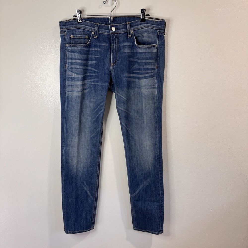 Rag & Bone Jeans Womens 31 The Dre Boyfriend Medium Wash Denim Mid Rise Relaxed